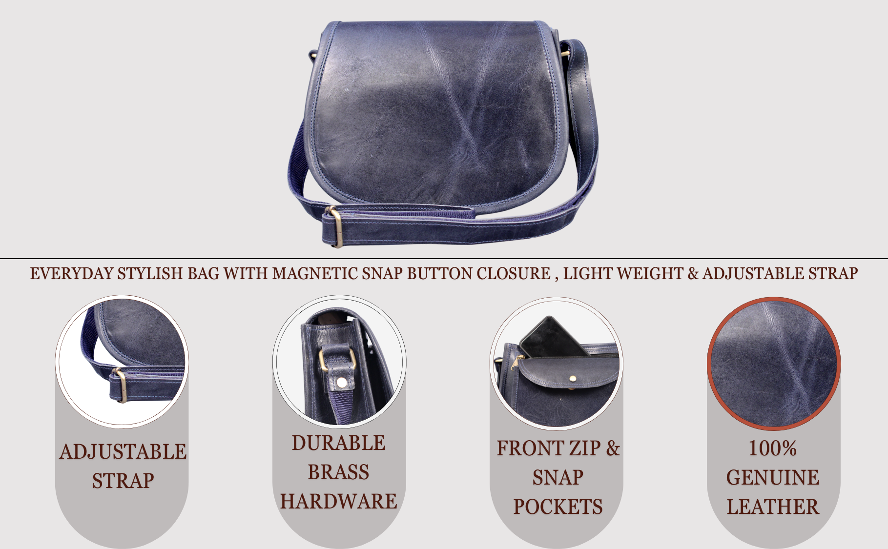  Women's Saddle Crossbody Handbag Genuine Leather Evening Shoulder Sling Bag